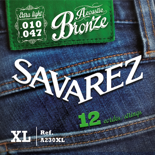 SAVAREZ A230XL ACOUSTIC BRONZE 12Cs extra light 010-047