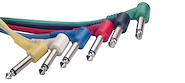 STAGG SPC030LE Cable interpedal plug angular-plug angular 5mm. - 0,30 mts.