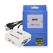 Conversor HDMI a VGA + Audio Full HD 1080p