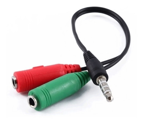 Cable Auricular Plug 3.5 Macho a 2 Plug 3.5 Hembra Gamer PS4 - $ 3.100