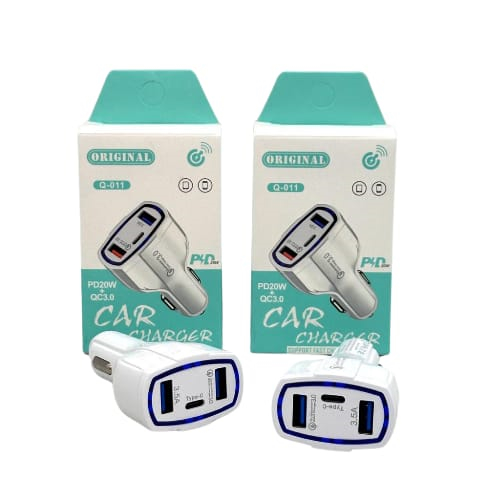 Cargador para Auto 12V 3.5A USB 18W + USB Type C - $ 11.600