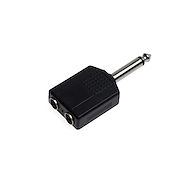 Adaptador Plug 6.5mm stéreo a 2 Jack 6.5mm stéreo