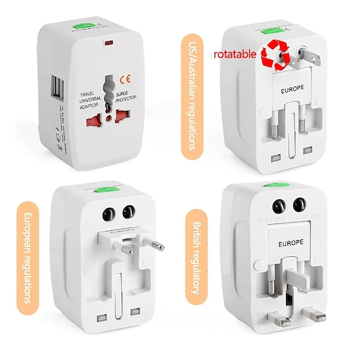 Adaptador Universal con 2 USB 1000mAh - $ 11.700