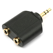 Adaptador 3.5mm / 3.5mm Hembra x2