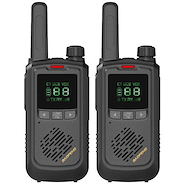 Kit x2 Handies Baofeng radio Uhf Lcd 16ch 10km