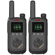 Kit x2 Handies Baofeng radio Uhf Lcd 16ch 10km  BFT17