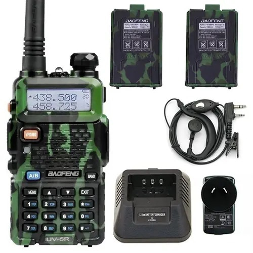 Handy Baofeng UV-5R 8w Camuflado Bi-Banda Hasta 12km - $ 41.300