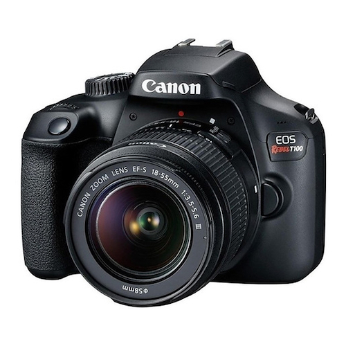 Canon Rebel T100 EF-S 18-55 III - $ 702.550