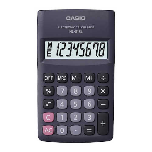 Calculadora de Escritorio Casio HL-815L-BK - $ 10.000