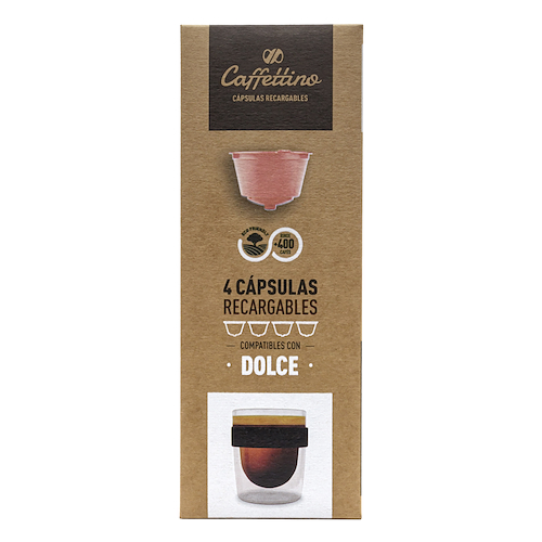 Cápsulas Caffettino Recargables DOLCE GUSTO x4u - $ 10.999