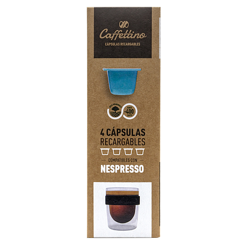 Cápsulas Caffettino Recargables NESPRESSO x4u - $ 15.800