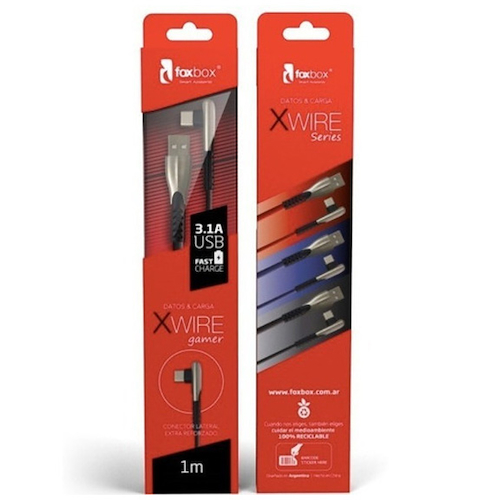 Cable de Datos FoxBox Xwire Lightning 1.25Mts - $ 6.360