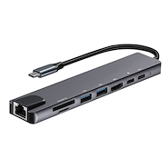 Adaptador USB C Hub Gadnic Para Mac y Pc 8 en 1