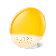 Reloj Despertador Gadnic 7 Colores Luz de Amanecer con Radio