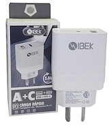 Cargador Ibek USB A y  USB C