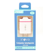 Cargador Inova Sin Cable 2 USB 3.1A
