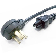 Cable Interlock Trébol Corto para Notebook 50cm