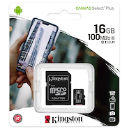 Memoria Kingston 16GB Clase 10 select plus