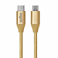 Cable USB C a micro USB de 1m de 3.1A con malla de tela