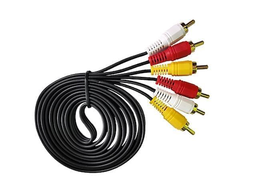 Cable Nisuta audio y video RCA 3X3 M/M 1,8 M - $ 5.300