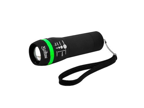 Linterna Nisuta de led con zoom a pilas AAA - $ 5.800