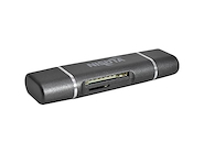 Lector de tarjetas Nisuta SD/Micro SD c/conector USB C, AM