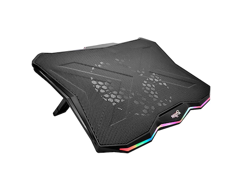 Base p/notebooks Nisuta reclinable y LED rainbow - $ 48.300