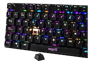 Teclado mecánico gamer Nisuta RGB de 88 teclas c/soft Z88