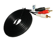 Cable audio Nisuta 3.5 stereo a 2 RCA 3m