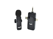 Mic corbatero Nisuta inalámbrico 2.4Ghz USB C y lightning