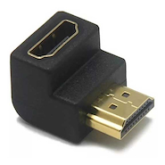 Adaptador Nisuta HDMI macho a HDMI hembra 90º