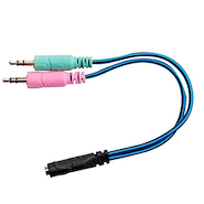 Cable Adaptador 2 Stereo Macho a Hembra Nisuta NS-ADST2ST3