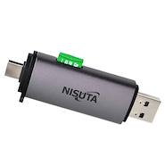 Lector De Tarjetas SD/Micro SD Con Conector USB Nisuta