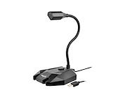 Micrófono USB con on/off de mic y salida auricular