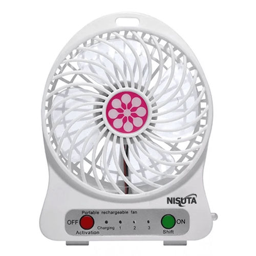 Mini Ventilador Recargable Nisuta NS-FANUR - $ 7.740