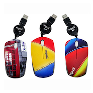 Mouse Mini Retractil Nisuta de Diseño NS-MOR3