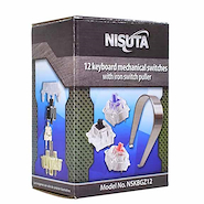 Set de 12 Switches Mecanicos Nisuta con Pinza