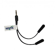 Cable Nisuta 3.5mm / 3.5mm Hembra x2