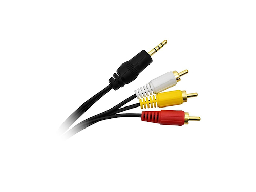 Cable Nisuta de audio y video de stereo 3.5mm a 3 RCA 1.4m - $ 2.010