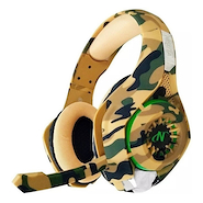 Auricular Nisuta Gaming PS4 camuflado vincha con micrófono