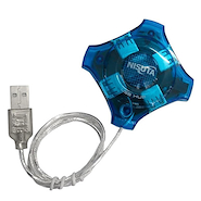 Hub Nisuta USB 2.0 de 4 Puertos