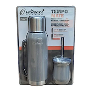 Kit TempoTermo 1L + Mate con Bombilla Outdoors