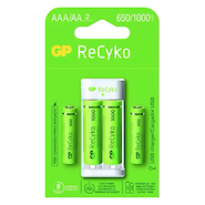 Cargador de pilas Recyko para 2 pilas + 4 Pilas