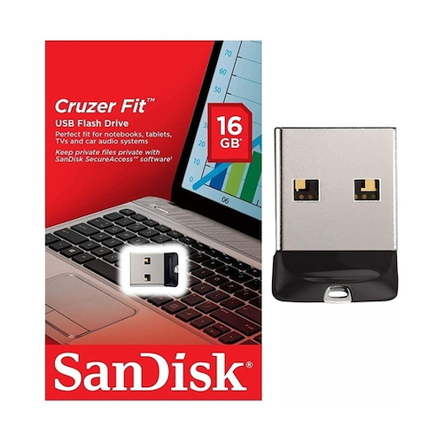 Pendrive SanDisk CRUZER FIT 16GB Nano Mini - $ 5.940