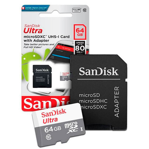 Memoria Sandisk 64GB Clase 10 - $ 15.780