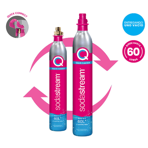 Recambio cilindro ROSA SodaStream - $ 10.999