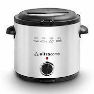 Freidora Eléctrica Ultracomb 1.5 Lts Acero Inox FR-8301