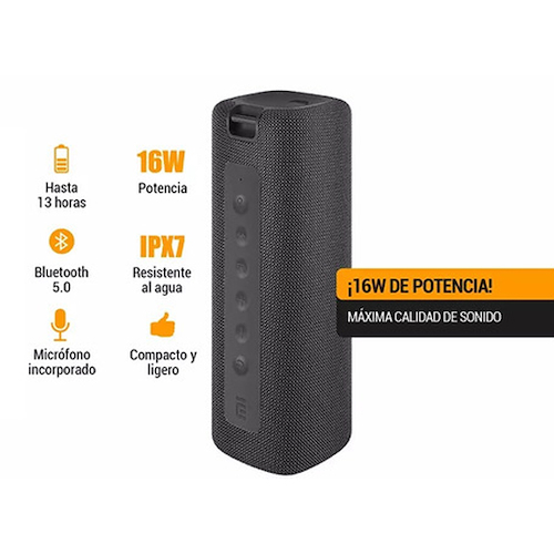 Parlante Xiaomi Mi Portable Bluetooth Speaker Ipx7 13horas