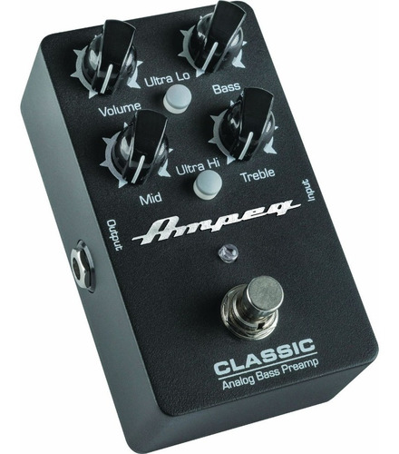AMPEG CLASSIC PREAMP analogico para Bajo con switch True Bypass (IVA: 10,5 - $ 153.820