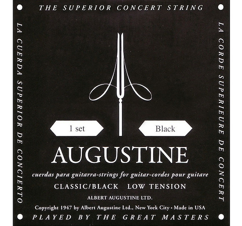 AUGUSTINE BLACK USA Encordado guitarra clásica tension Baja - $ 15.460